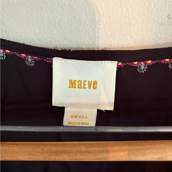 Maeve Embroidered Sleeveless Top vest small - Picture 3 of 7